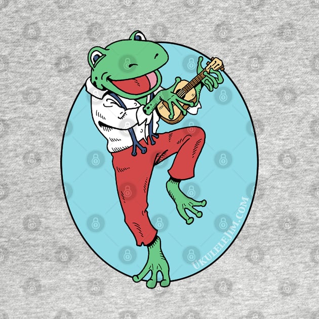 Ukulele Playing Frog by UkuleleJim